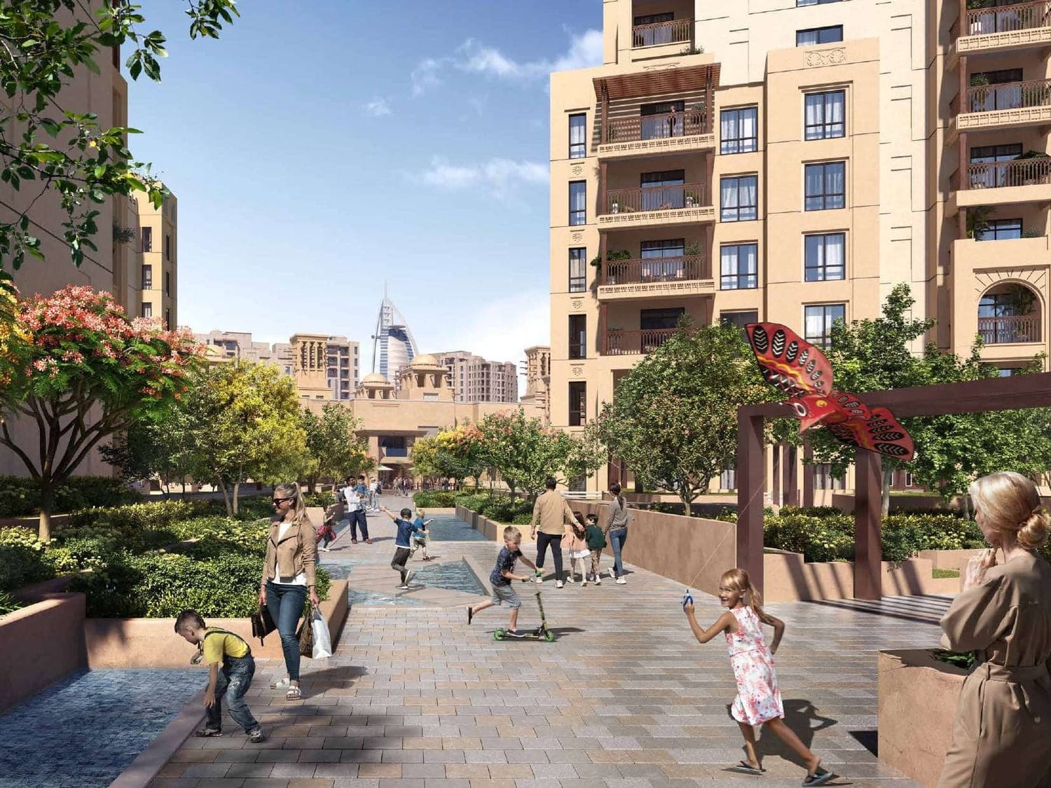 Landscaped walkways