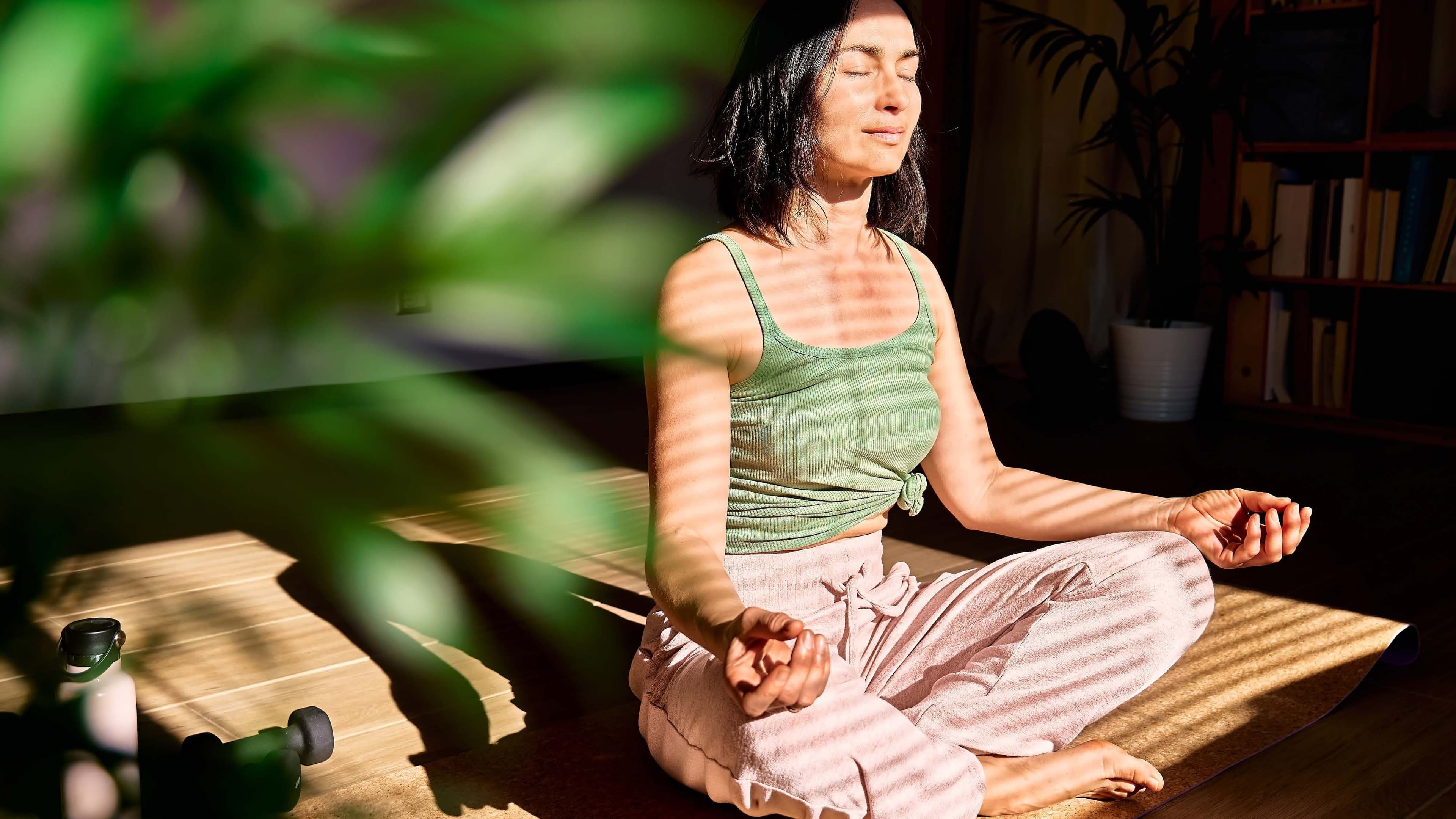 Yoga and meditation areas