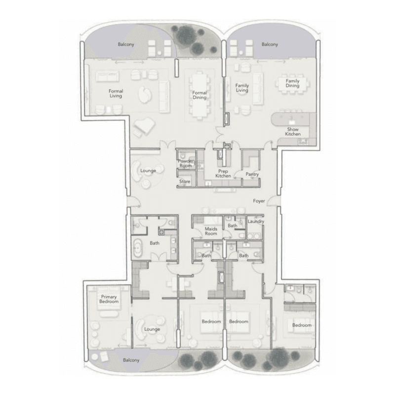 4 Bedroom Dual aspect